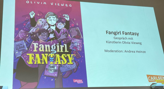 Präsentation mit Cover von "Fantasy Fangirl"