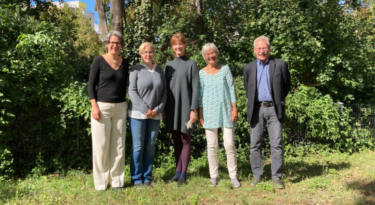 Vorstand agsbb: Dr. Ulrike Wels, Diana Thiele, Theresa Linhardt, Imke Fischbeck, Dr. Uwe Großer (v.l.n.r.)